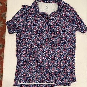 1764 Signature Men's Sugar Scull Pattern Button Down Polo.
